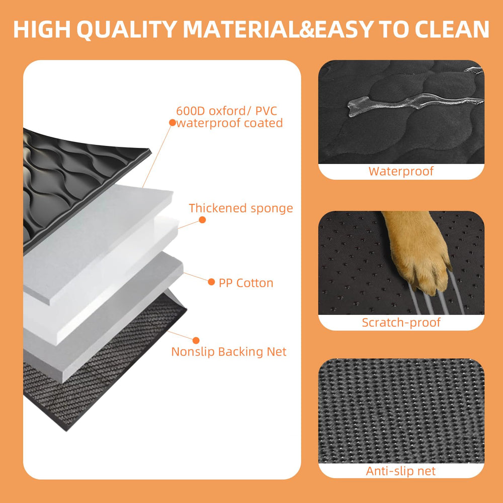 Mlivrom mesh window back-seat cover allows air flow and eases dog anxiety.