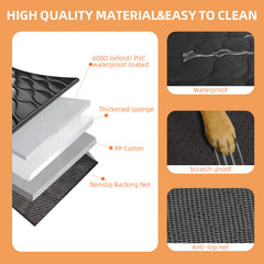 Mlivrom mesh window back-seat cover allows air flow and eases dog anxiety.