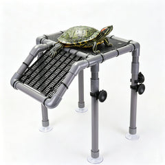 MLONDHSU large turtle basking platform in-tank provides a dry resting area for turtles.