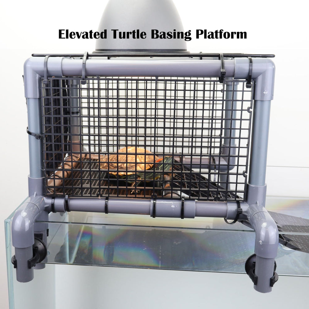 MLONDHSU Turtle Basking Platform Dock anti-slip grooves support safe climbing