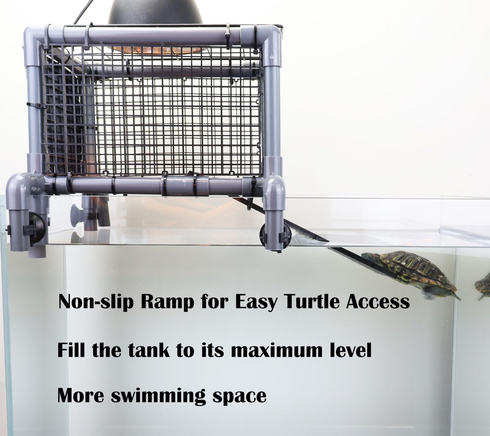 MLONDHSU Turtle Basking Platform Dock open grid enables ventilation