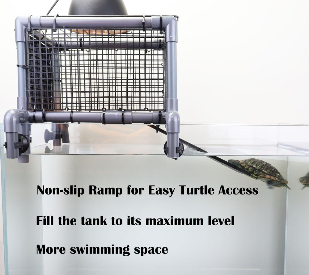 MLONDHSU Turtle Basking Platform Dock open grid enables ventilation