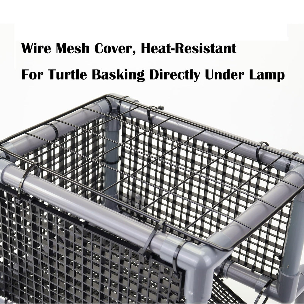 MLONDHSU Turtle Basking Platform Dock suction cups secure glass attachment