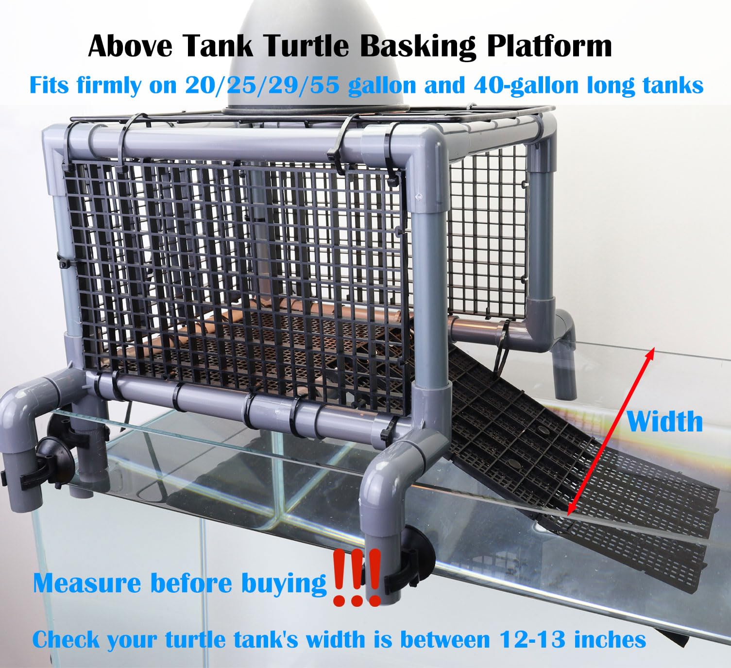 MLONDHSU Turtle Basking Platform Dock drainage promotes rapid drying