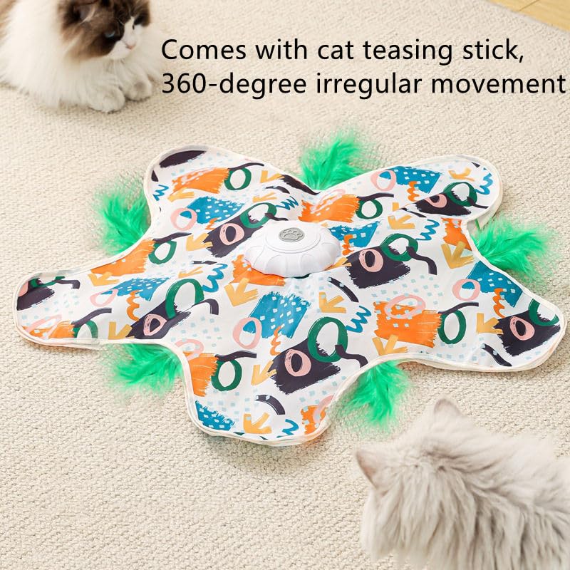 Mloowa cat toy offers 3 modes with smart touch activation for flexible play