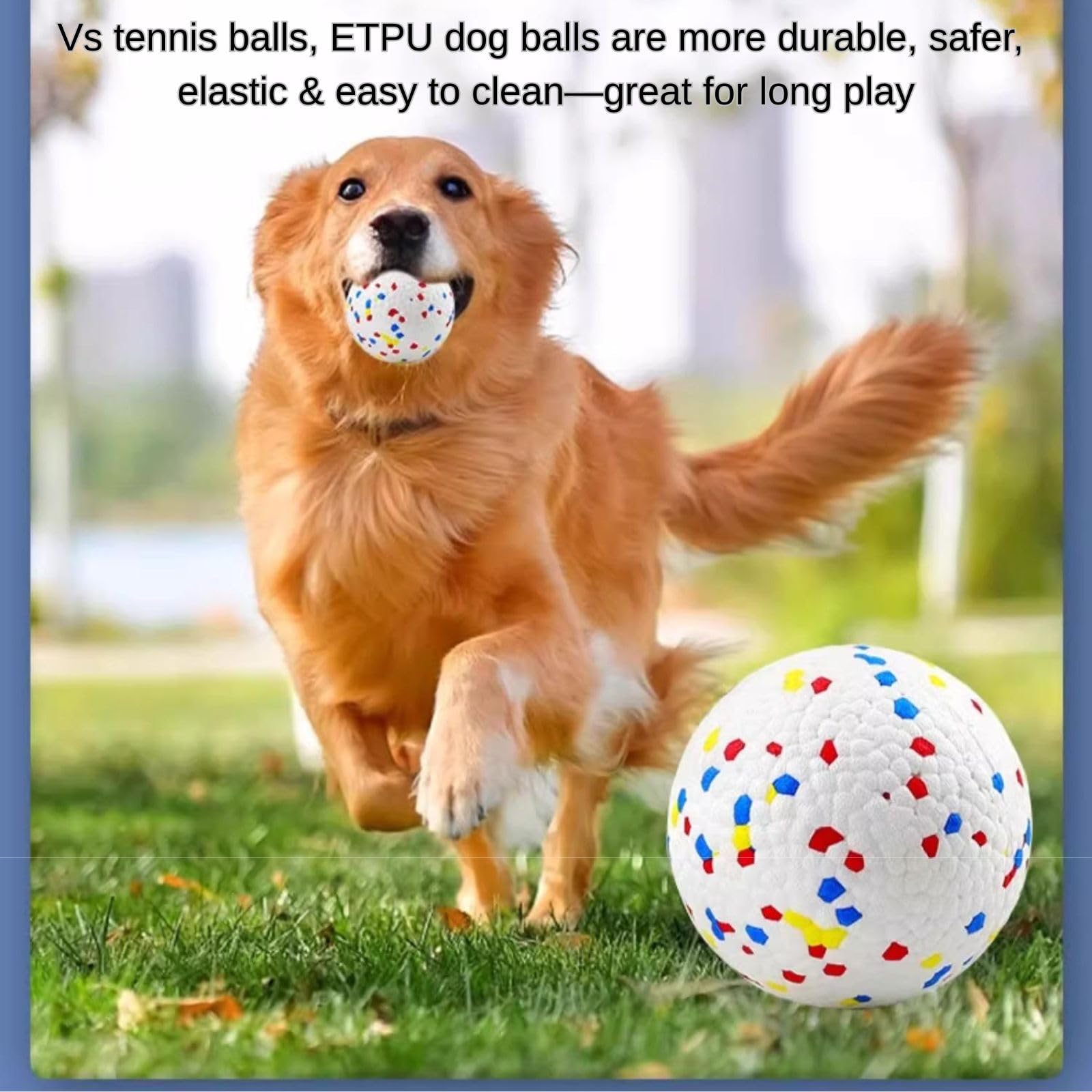 Mloowa safe durable design with bite-resistant balls for long fetch sessions