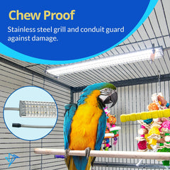 Secure mounting brackets simplify installation without tools or hazards.