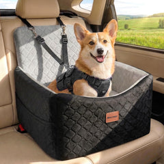 Mmczwgc dog car seat with 20x20x20 design elevates visibility and comfort for small dogs.