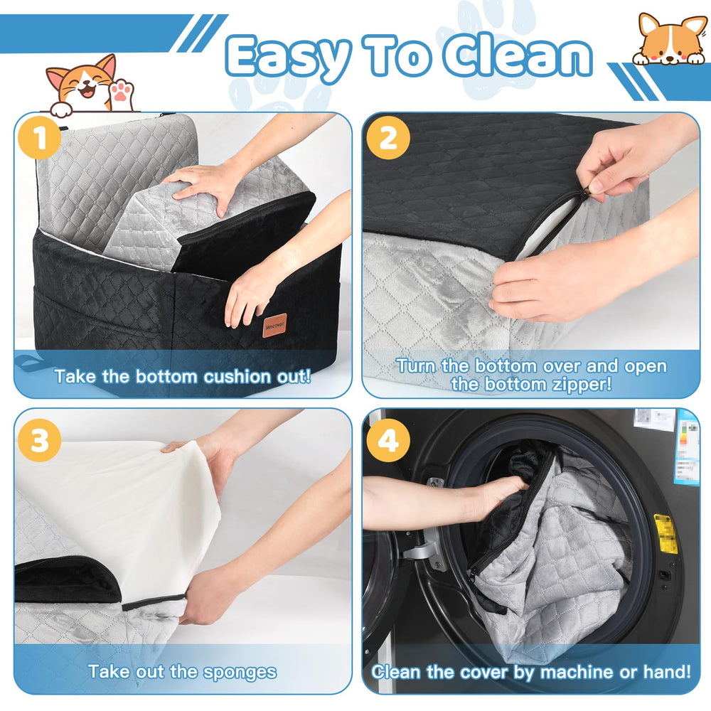 Mmczwgc safety belt system with double-layer security keeps pets secure.