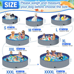 MMdipon XL dog pool folded flat for compact storage