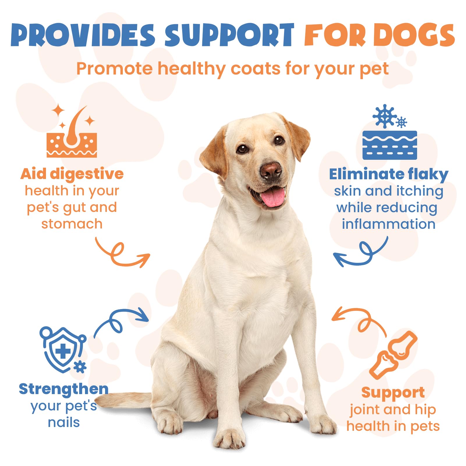 MNQAXZ collagen for dogs dropper dispense used in meals for convenient joint care.