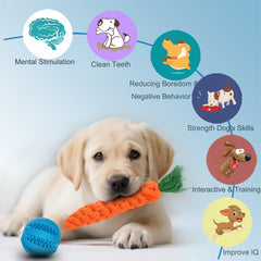 Mnubsrva interactive rope ball promotes tug games and bonding during play.