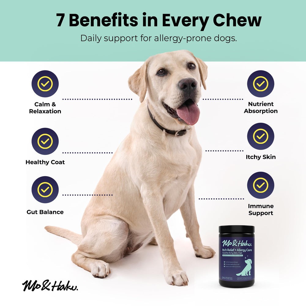 Mo & Haku salmon omega oils visual for skin and coat shine.