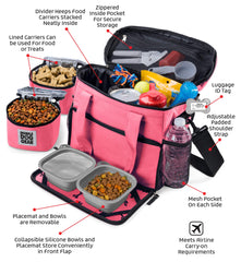 Mobile Dog Gear Week Away bag food carrier divider keeps meals organized