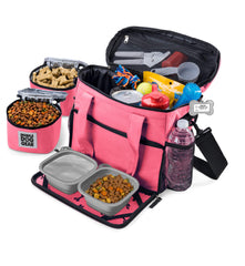Mobile Dog Gear Week Away bag pink main compartment for easy packing