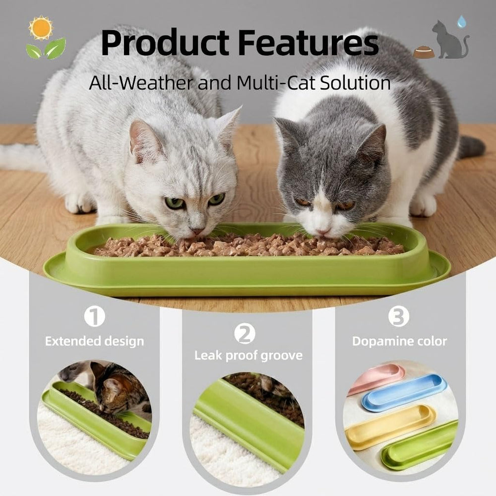 MOCHENG HUA four-pack bowls offer versatile feeding setups for dry, wet, and water.
