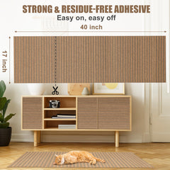 Mocherpion sofa protector scratch pad keeps your furniture safe while cats stretch and claw.