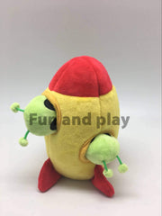 MODERN WAVE squeaky aliens close-up highlights premium round squeaker for interactive fun.