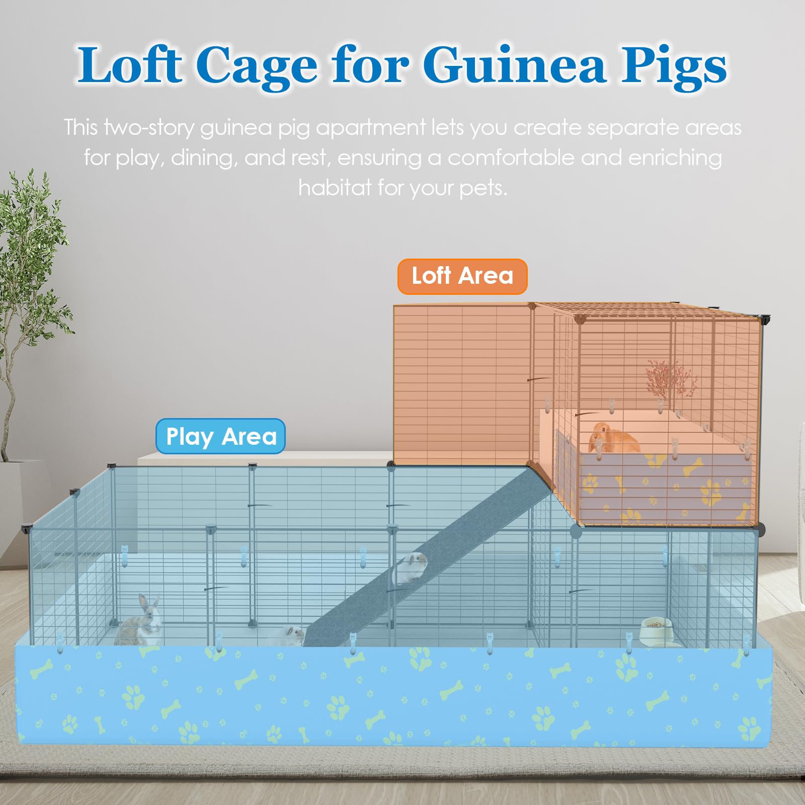 MODESLAB 0.7-inch grid spacing helps prevent small-paw snags.