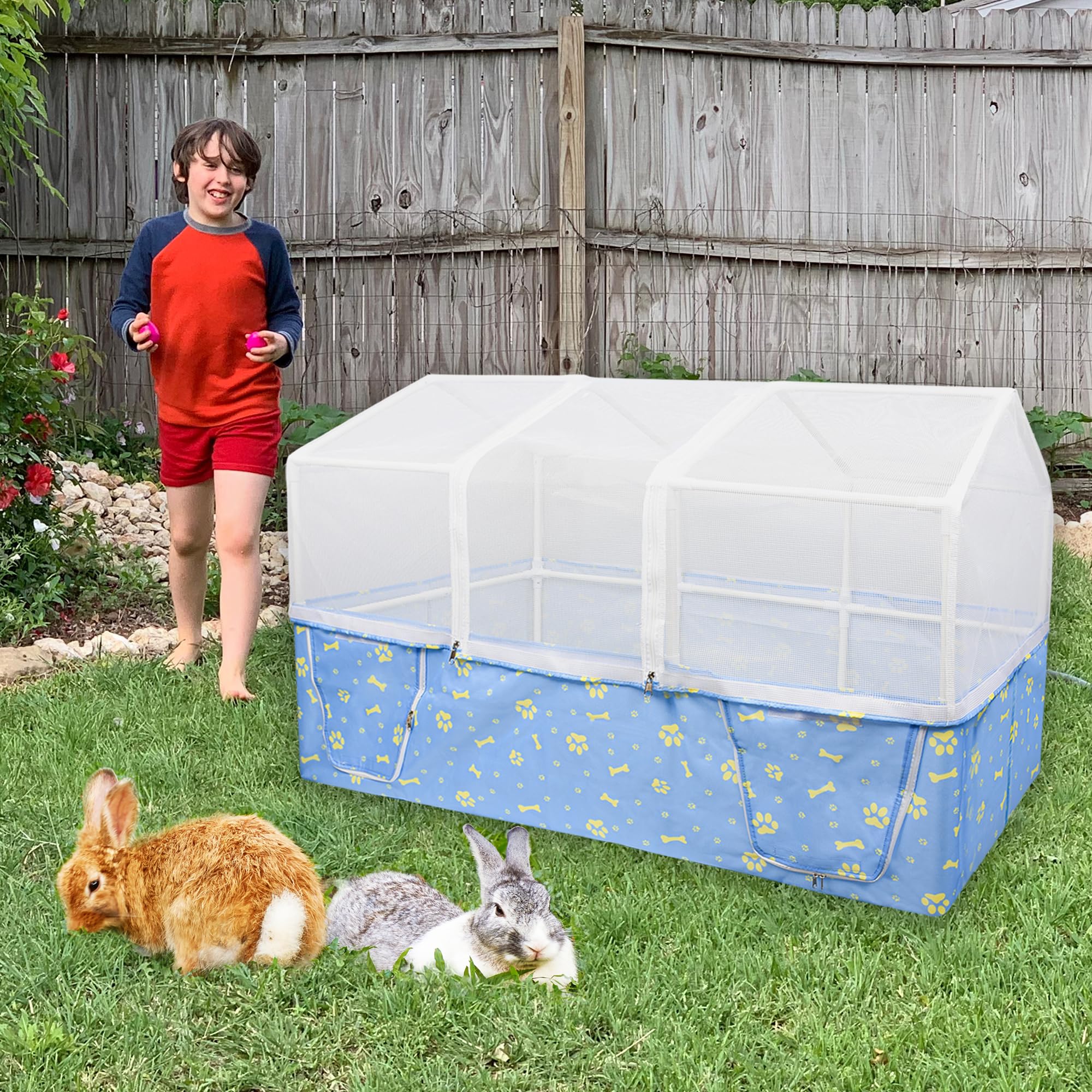 MODESLAB 8 sq ft space fits rabbits, hamsters, chicks, and small companions.