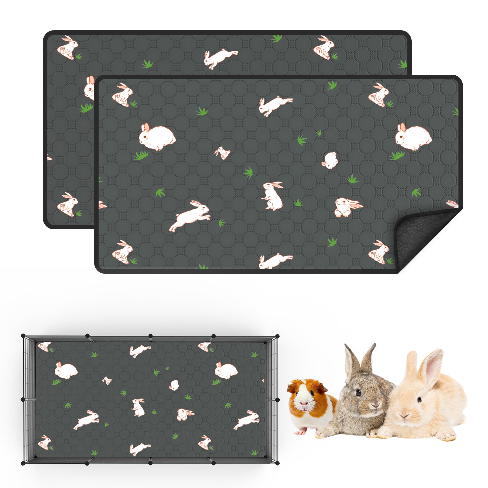 MODESLAB guinea pig cage liner 24x47 prevents slipping for a stable setup