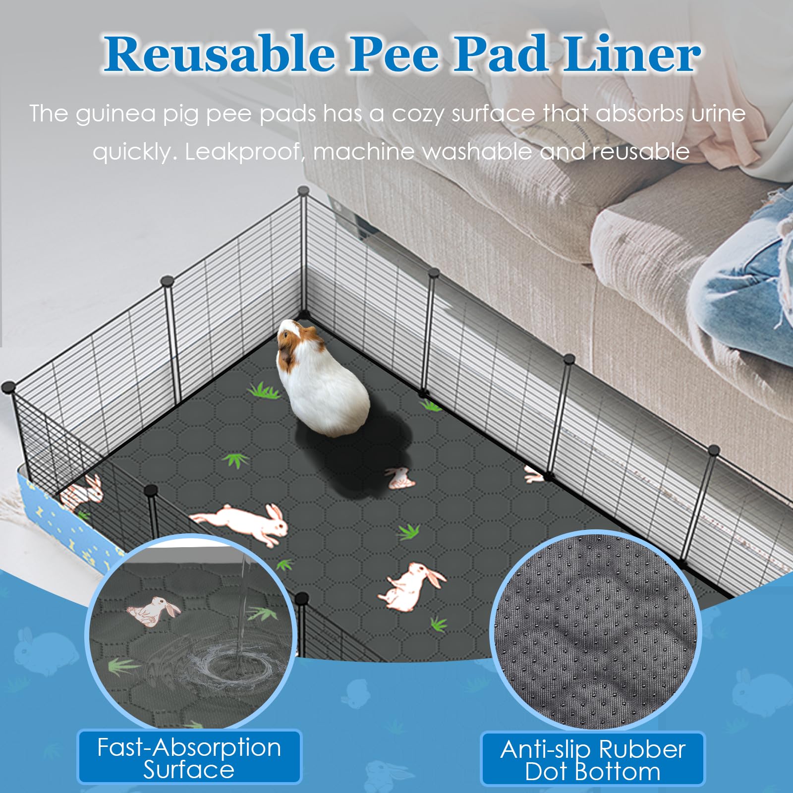 MODESLAB PVC tarp bottom offers leak protection and easy cleanup