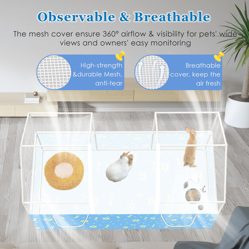 MODESLAB waterproof tarp secures litter and hay, reducing spills.