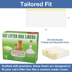 Modish Home Decor 2 mil thick liner resists tears for mess-free changes.