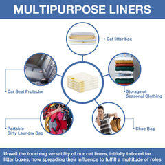 Modish Home Decor pack of 30 liners in a rigid box saves trips to store.