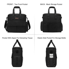 Modoker dog travel bag under-seat view highlights airline-friendly size for easy cabin storage.