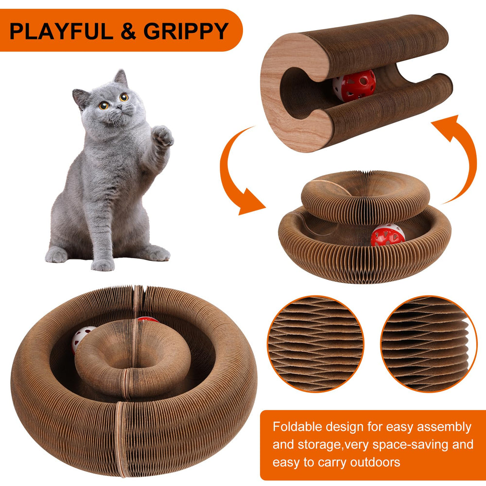 MoeQOassis Kitty Kurls eco-friendly cardboard material