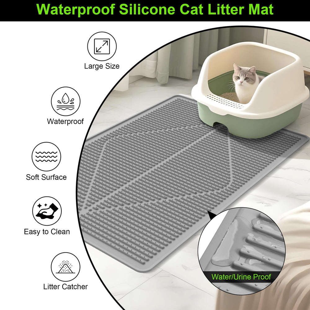 Mofason anti-slip-points keep the mat stable during cats' movement.