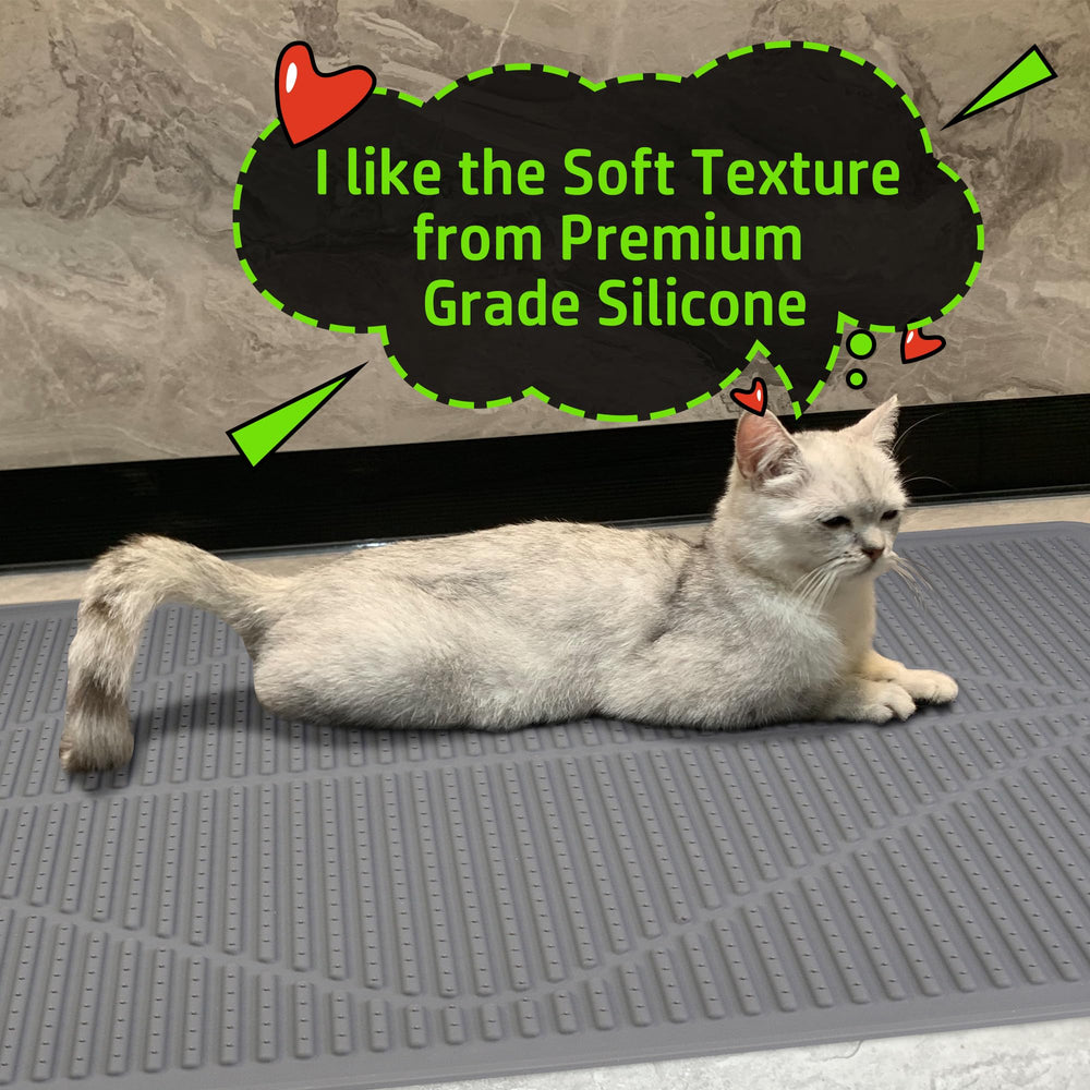 Mofason Cat Litter Mat fits in homes with multiple litter boxes.