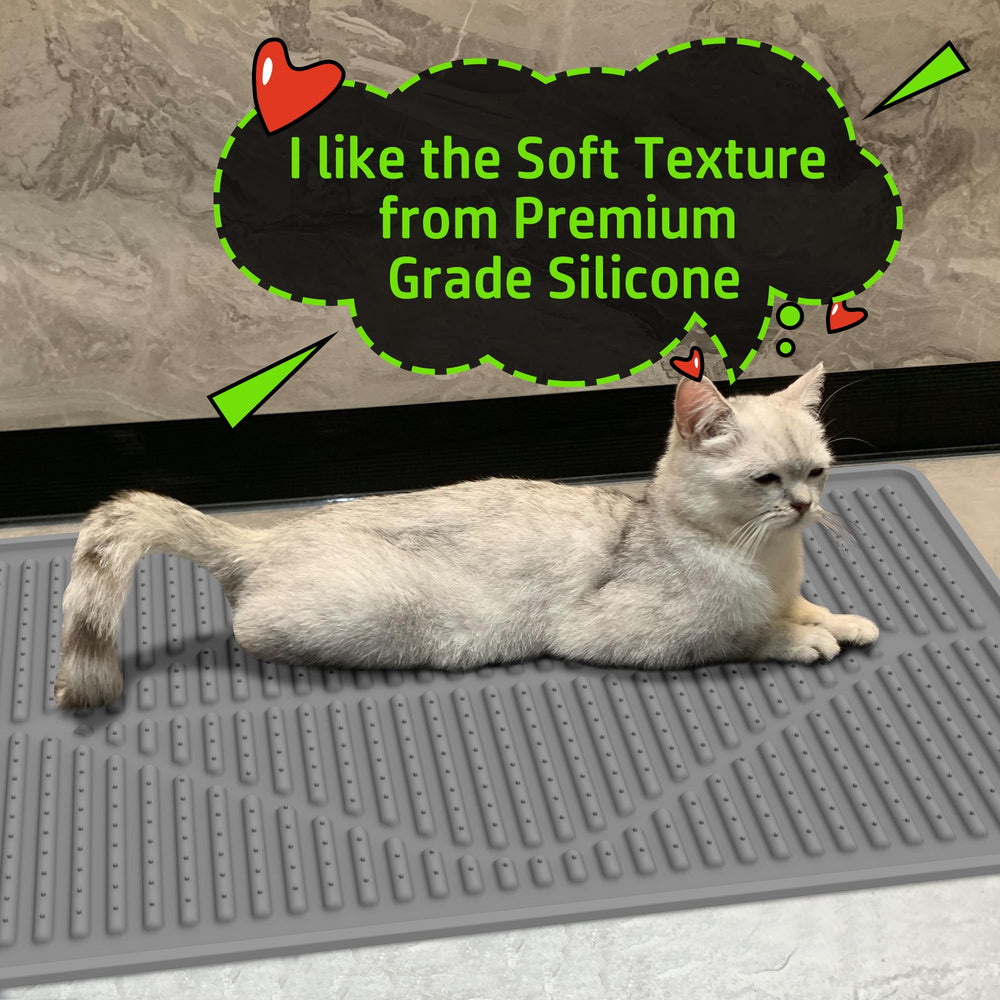 Mofason easy-clean litter mat rinses quickly for daily maintenance.