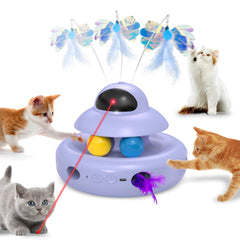 MOHAYA 4-in-1 cat toy with flying butterfly sparks energetic indoor play.