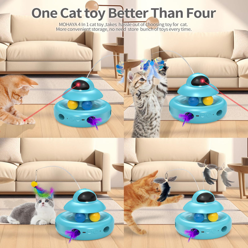 MOHAYA flying butterfly action as a chase target for cats