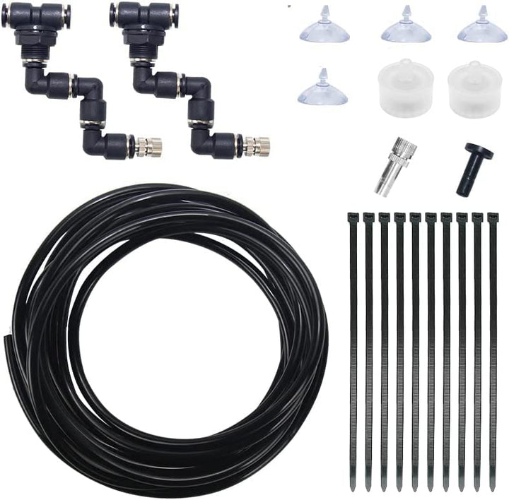 Moistenland misting nozzle with 360-degree rotation for even humidity in terrariums