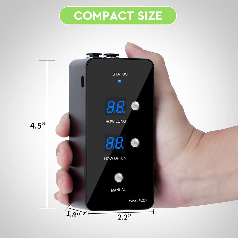 Moistenland compact system operates without a built-in water tank.