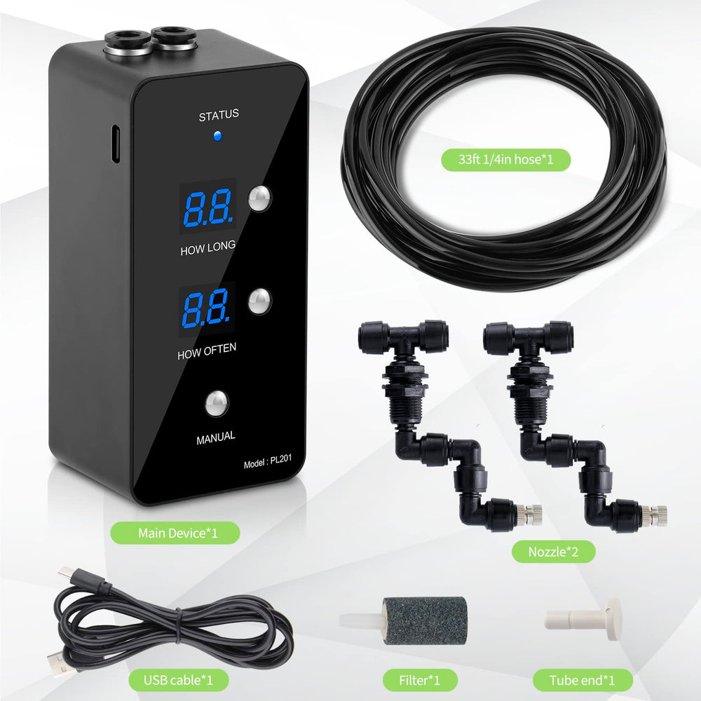 Moistenland misting system compatible with Paludarium and Vivarium setups.