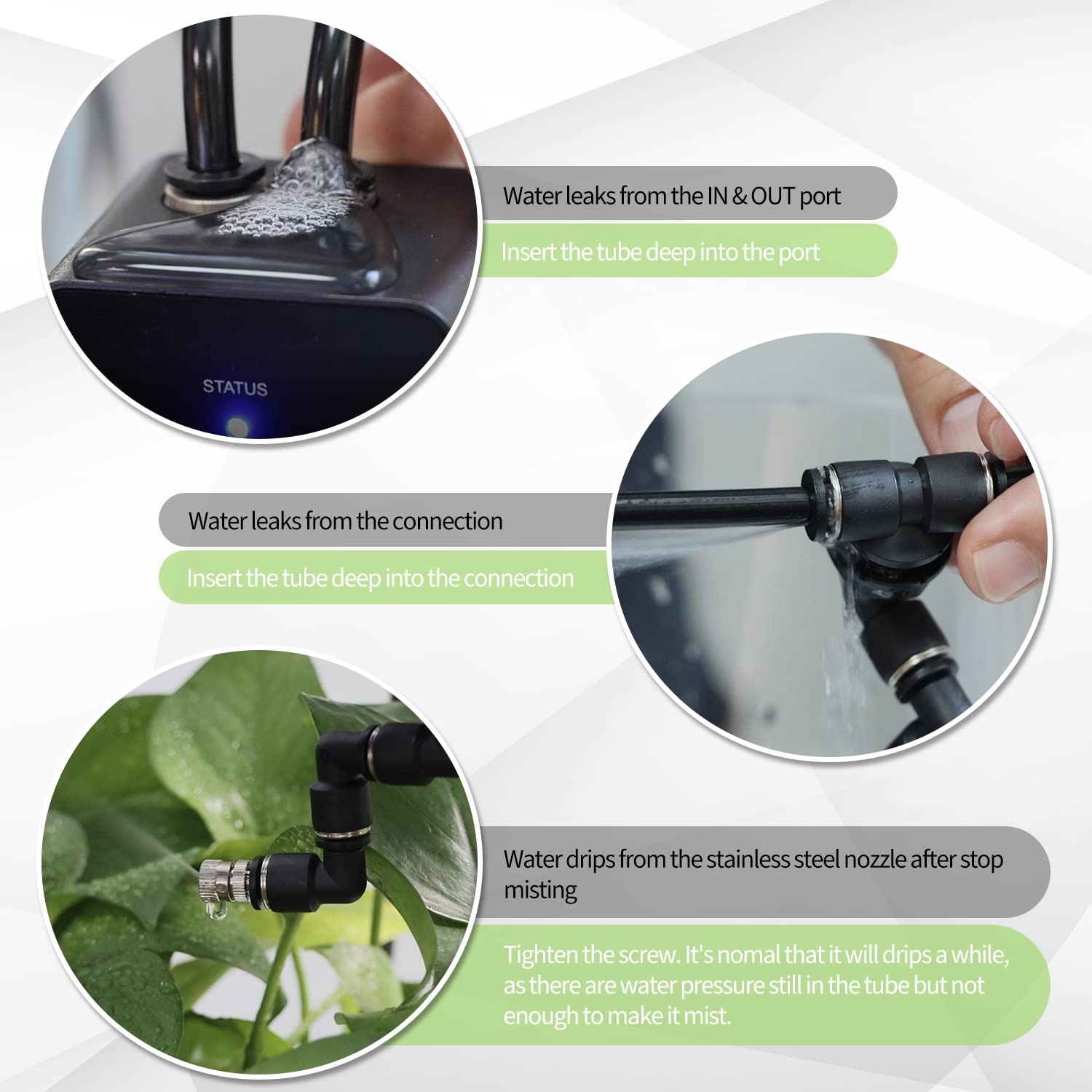 Moistenland timer controls spray duration and schedule for convenient care.