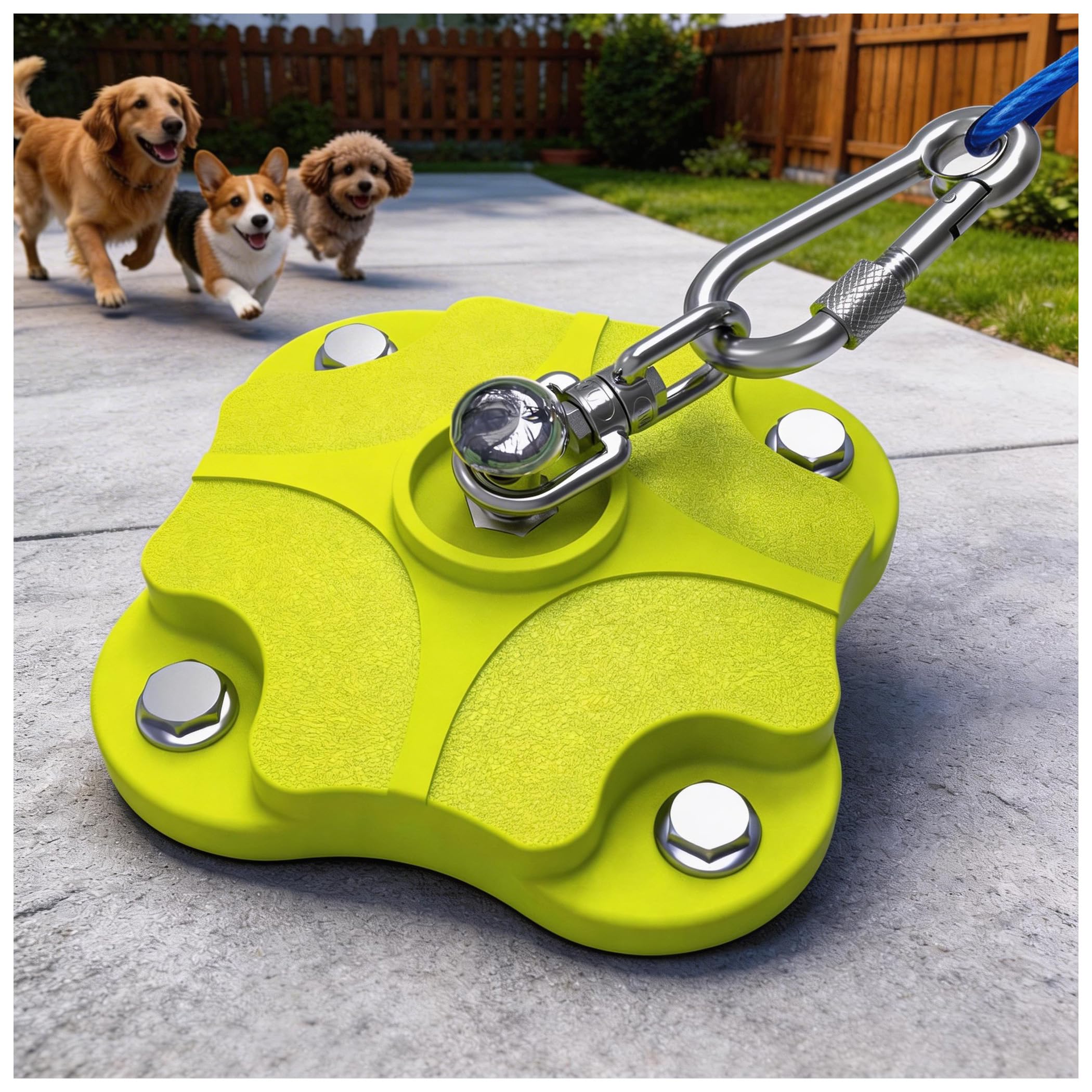 MOLANZ 360 swivel action demonstrates tangle-free rotation for two dogs