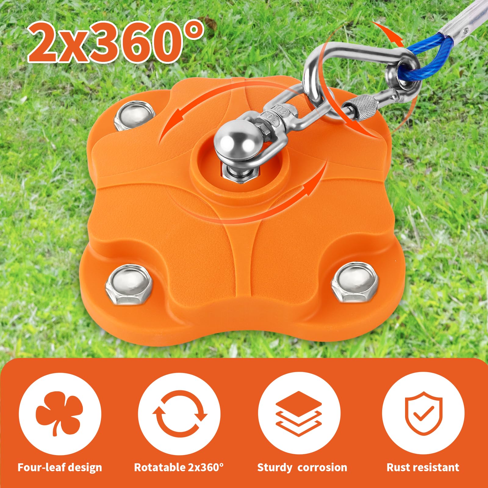 MOLANZ dual 360° swivel heads providing full motion range