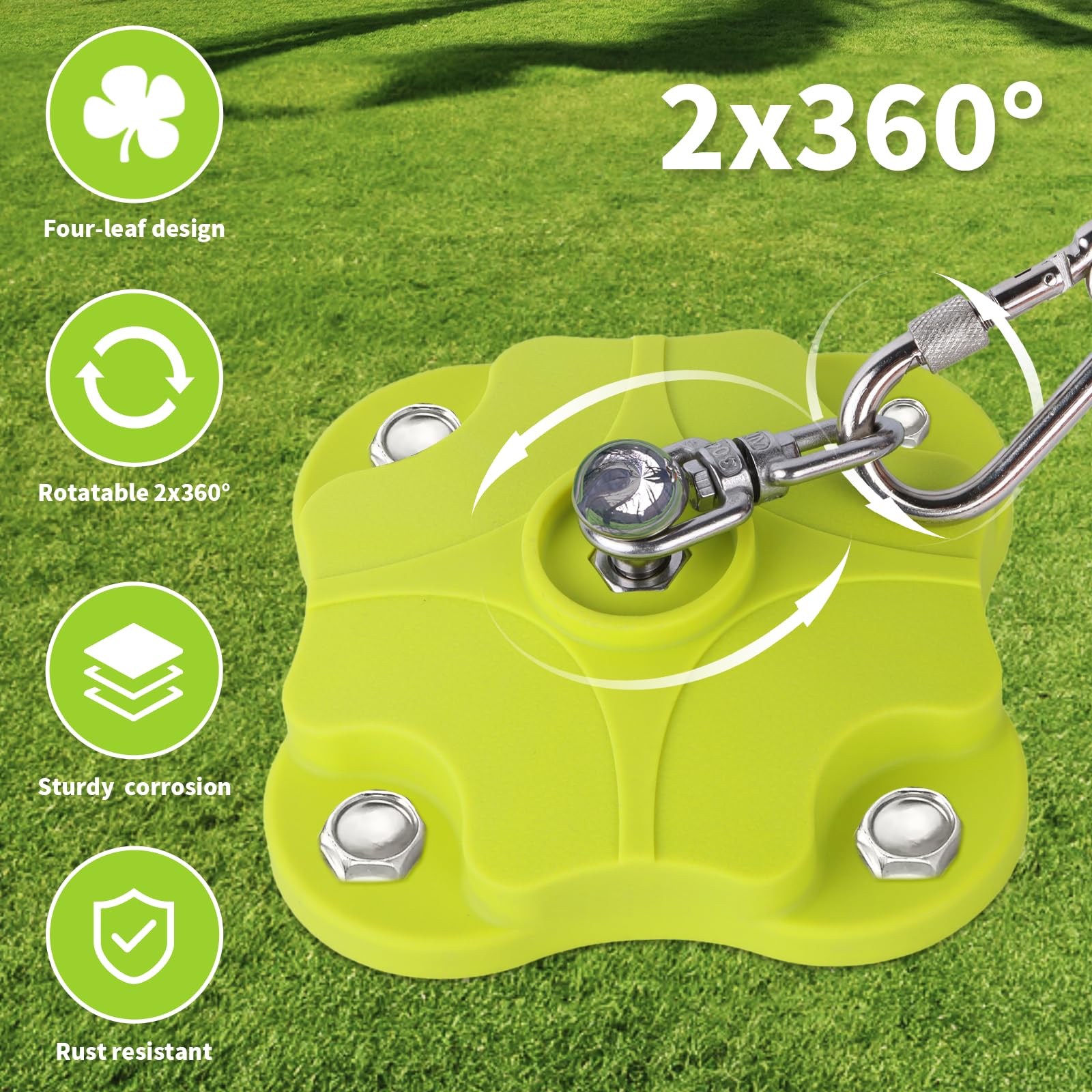 MOLANZ ground anchor resists weather and bites for stable placement.