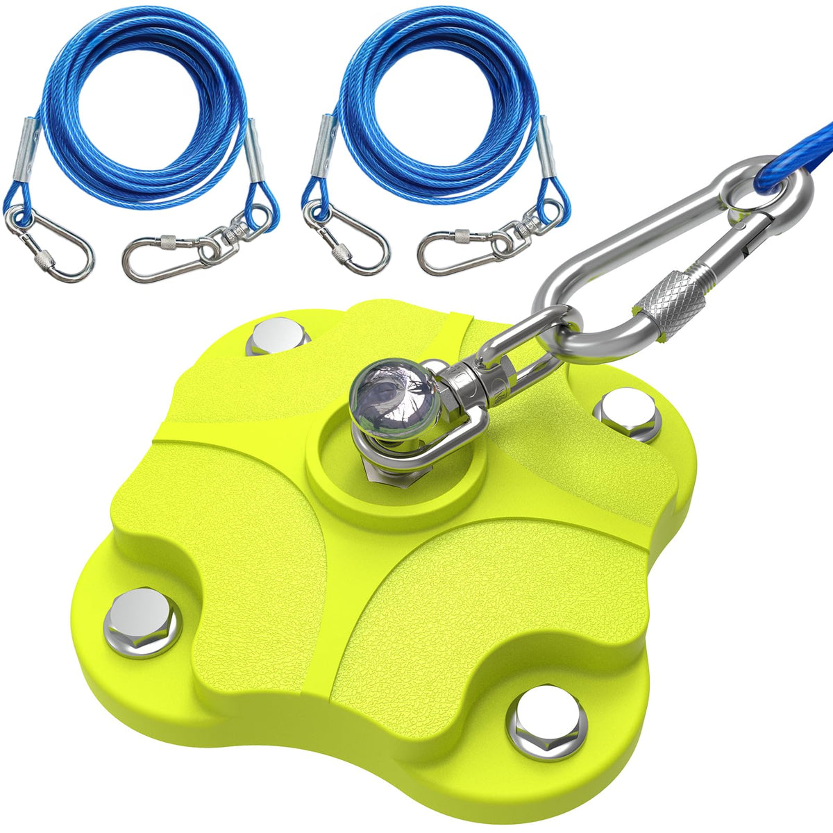 MOLANZ heavy-duty tie-out stake securely anchors large dogs outdoors.