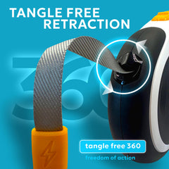 MOLNY 360-degree tangle-free rotation reduces leash twists while moving.