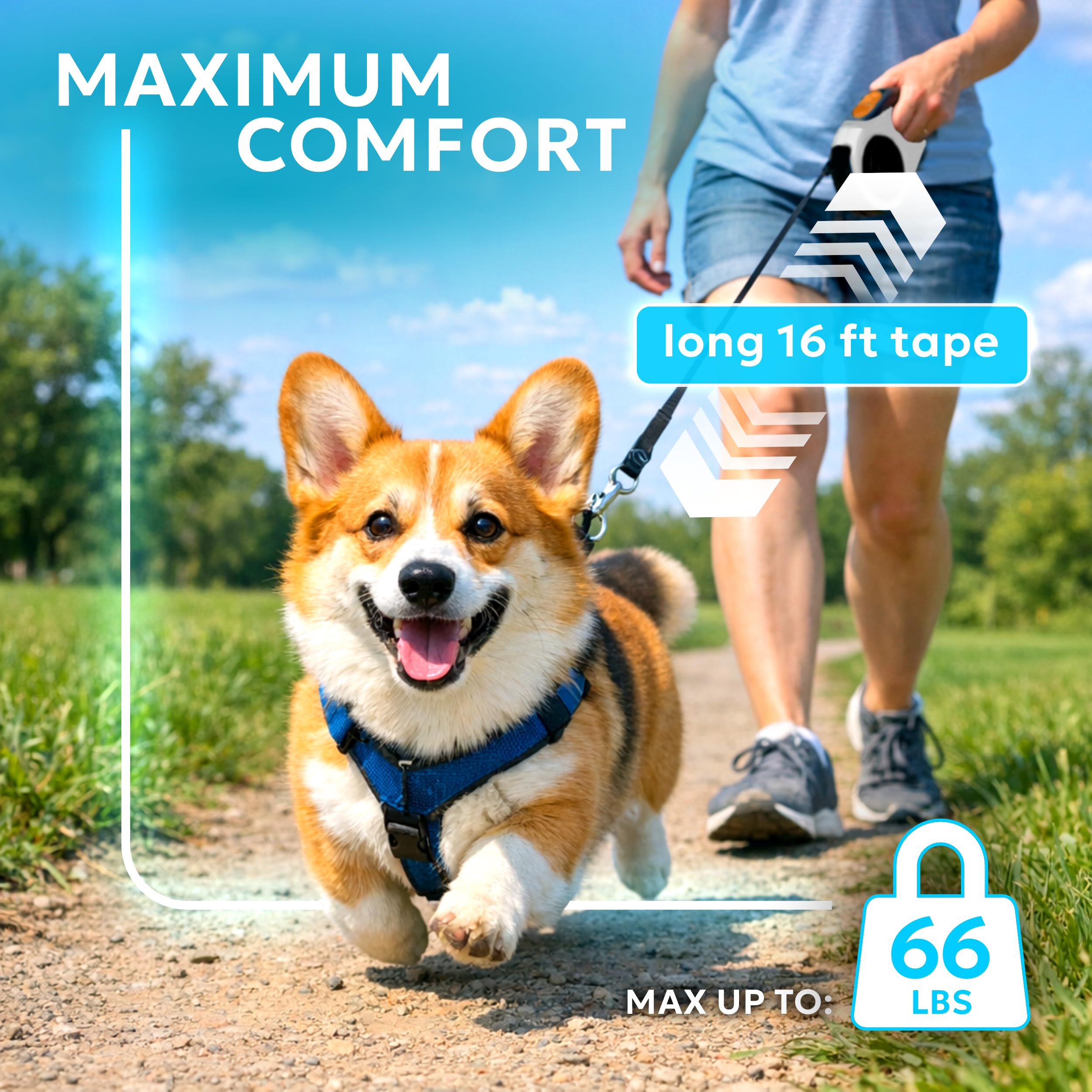 MOLNY anti-slip-handle close-up shows comfortable grip on long strolls.