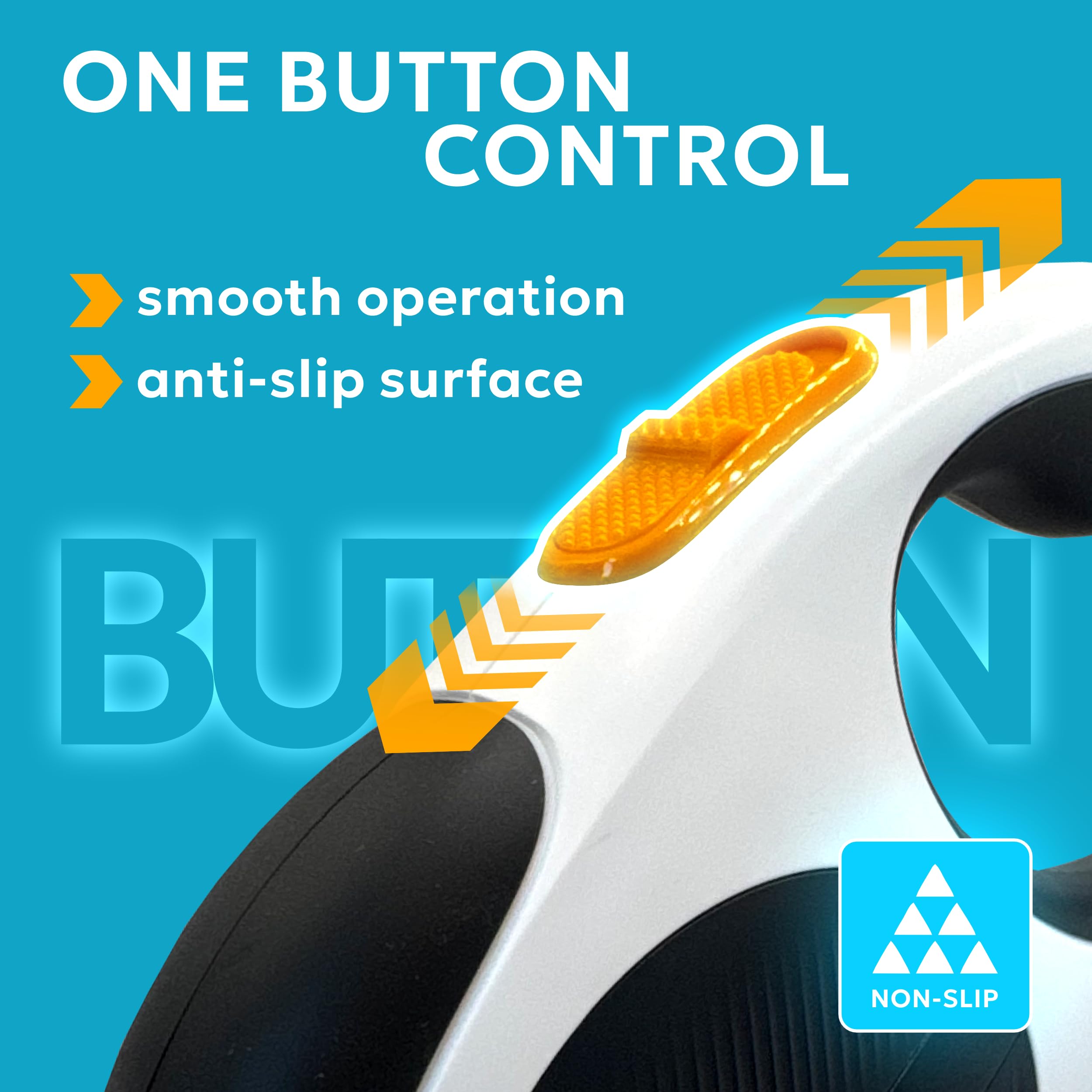 MOLNY quick-lock-unlock offers easy control with a thumb during outings.