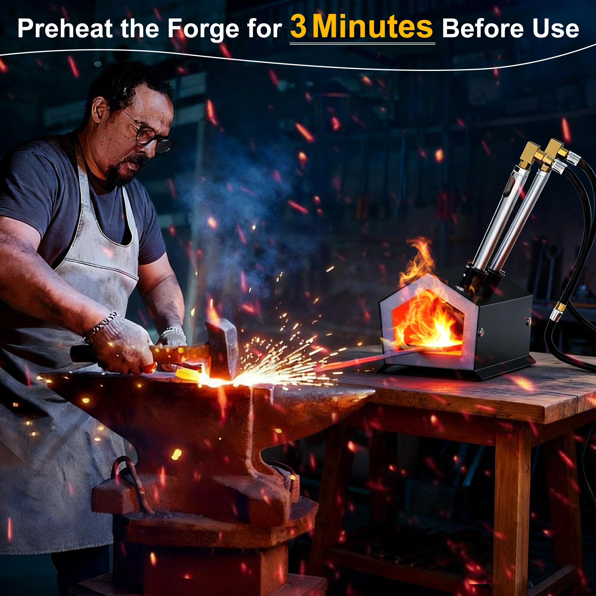 Molten Masters kit with gloves and tongs for safe metalworking