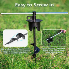 Molvyan crossbar included simplifies quick anchor installation by hand.