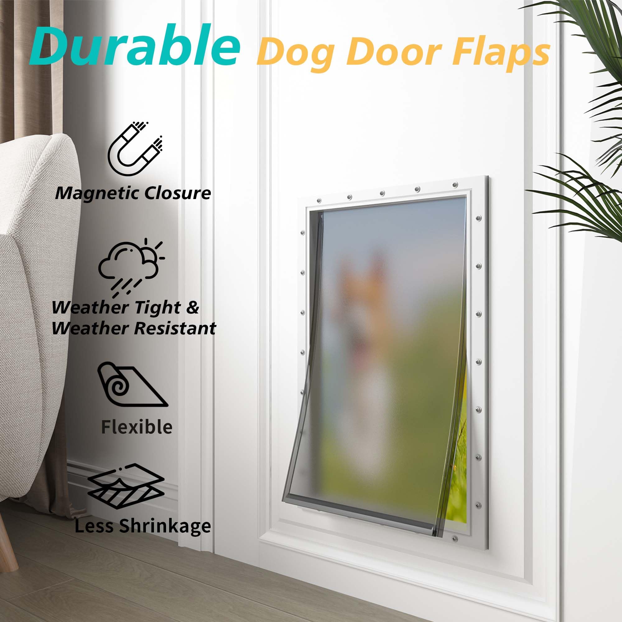 MOLYLY fits Freedom PAC11-11039 doors for large dogs and large doorways.